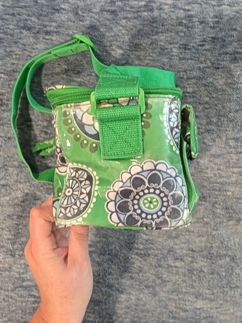 Vera Bradley Cupcake Green Mini Cooler (Retired Pattern)